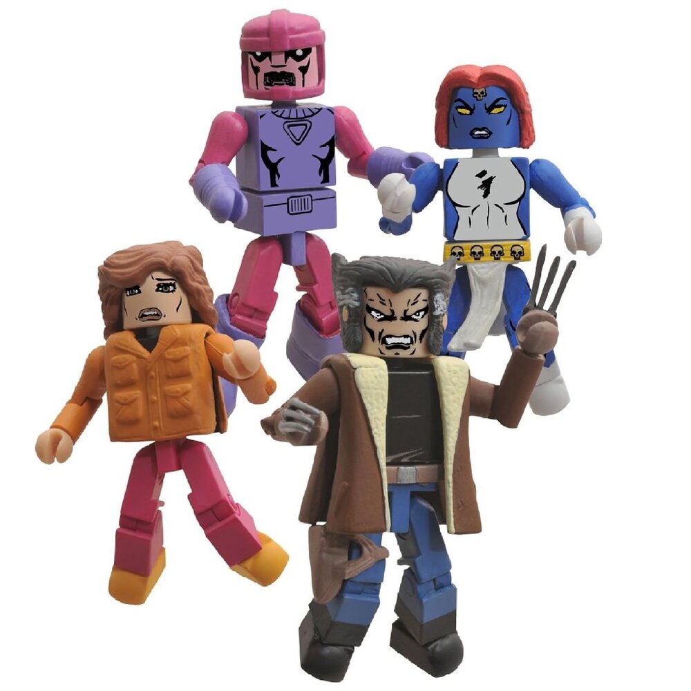 X-MEN Days of Future Past MiniMates Box Set ComiCon XMEN 4PCS LTD EDITION SEALED